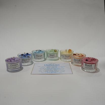 REIKI BLESSED CHAKRA CANDLE SET